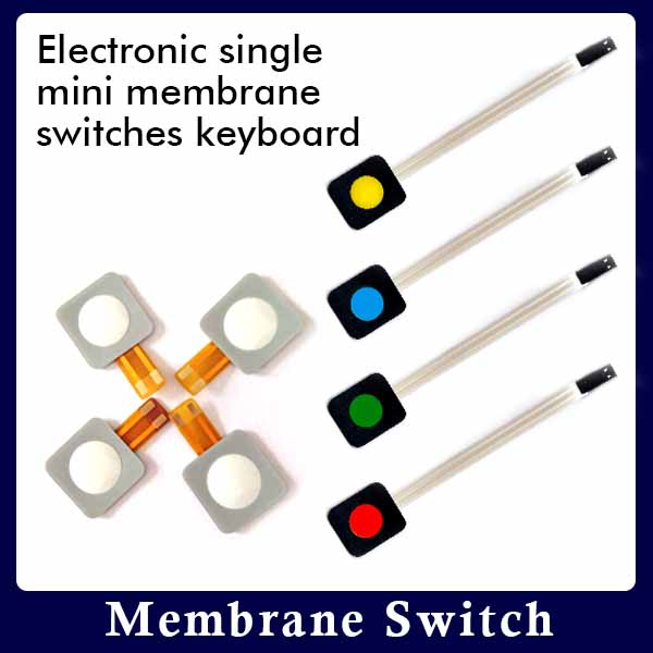 Electronic single mini membrane switches keyboard