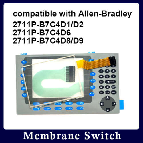 compatible with 2711P-B7C4D1/D2, 2711P-B7C4D6, 2711P-B7C4D8/D9 Membrane Keypad