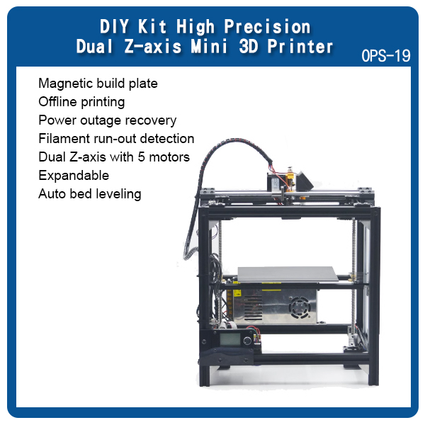 DIY Kit High Precision Dual Z-axis Mini 3D Printer