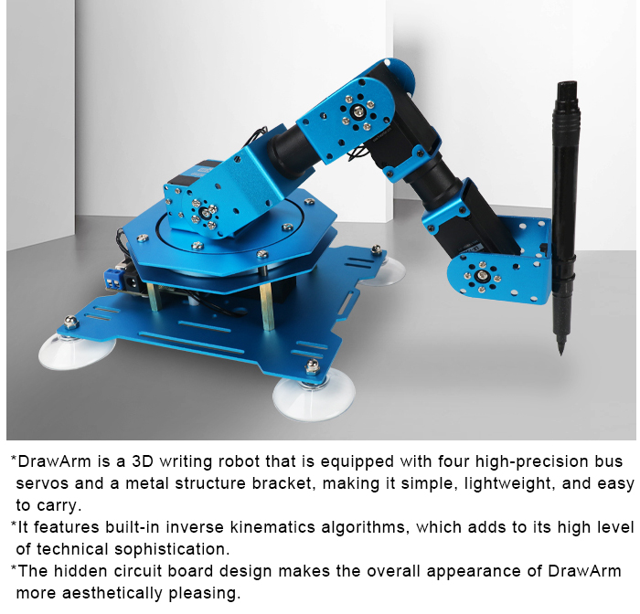 DrawArm - The Advanced Writing Robot with Programming Robotic Arm.